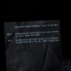 Pre Owned Balenciaga Black Crepe Belted Pants L