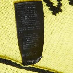 Balenciaga Black All Over Logo Wool Oversized Sweater S