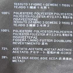 Pre Owned Balenciaga Black Crepe Satin Trimmed Trousers M