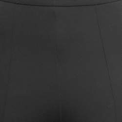 مملوكة مسبقًا Balenciaga Black Knit Zip Detail Skinny Fit Trousers S