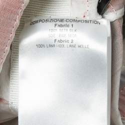 Pre Owned Balenciaga Multicolor Silk & Wool Strappy Mini Dress M