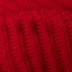 Pre Owned Balenciaga Red Wool Knit Turtle Neck Sweater M