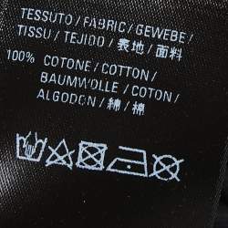 Balenciaga Black Logo Print Cotton Half Sleeve T-Shirt L