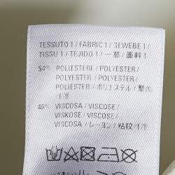 Balenciaga White Logo Printed Synthetic Hooded Detail Parka Coat S