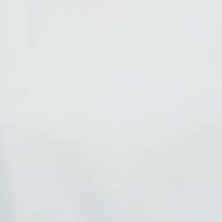 Balenciaga Off-White Cotton Cropped Half Sleeve Sweatshirt L