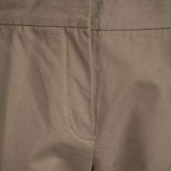 Pre Owned Balenciaga Brown Cotton Tailored Pants M