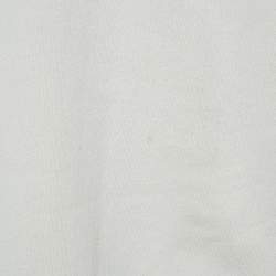 Pre Owned Balenciaga Grey Paris Fashion Week Print Cotton Hooded Sweatshirt XS