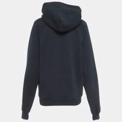 Pre Owned Balenciaga Black BB Mode Print Cotton Hoodie L