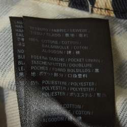 مملوكة مسبقًا Balenciaga Brown Leopard Print Denim Oversized Jacket S