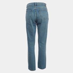 Balenciaga Blue Denim High Rise Jeans M Waist 28''