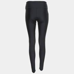 Pre Owned Balenciaga Navy Blue Jersey High Rise Leggings L