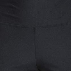 Pre Owned Balenciaga Navy Blue Jersey High Rise Leggings L
