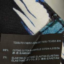 Pre Owned Balenciaga Black Tree Print Denim Skinny Jeans M Waist 30''