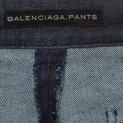 Balenciaga Navy Blue Denim Slim Fit Jeans M Waist 32''