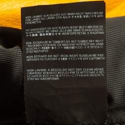 Balenciaga Yellow Leather Zipper Riders Jacket M