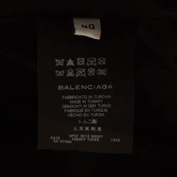 Balenciaga Yellow Leather Zipper Riders Jacket M