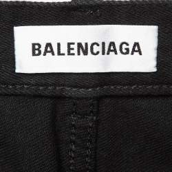 Pre Owned Balenciaga Black Denim Skinny Jeans S Waist 25"
