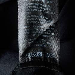 Pre Owned Balenciaga Black Jersey V-Neck Trousers L