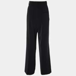 Pre Owned Balenciaga Black Jersey V-Neck Trousers L