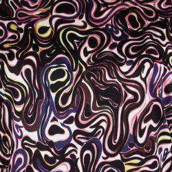 Pre Owned Balenciaga Multicolor Printed Knit Long Sleeve Top M