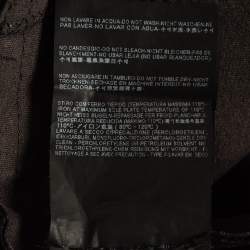 Pre Owned Balenciaga Black Leather Skinny Trousers M