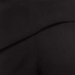 Pre Owned Balenciaga Black Wool Draped Detail Trousers M