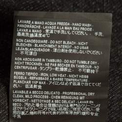 Balenciaga Black Sinner Embroidered Denim Distressed Jacket XL