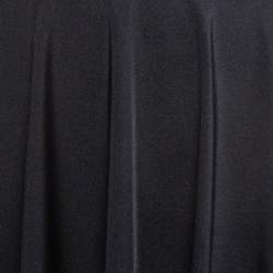 Pre Owned Balenciaga Black Jersey Cape Top S