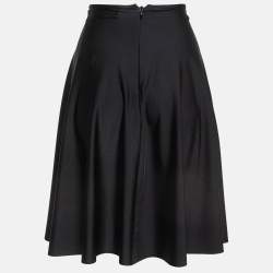 Pre Owned Balenciaga Black Jersey Cape Top S