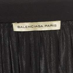 Pre Owned Balenciaga Black Jersey Loose Fit Jacket M