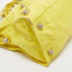 مملوكة مسبقًا Balenciaga Yellow Leather GSH Part Time Tote