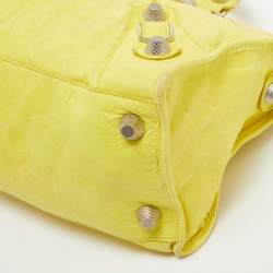 مملوكة مسبقًا Balenciaga Yellow Leather GSH Part Time Tote