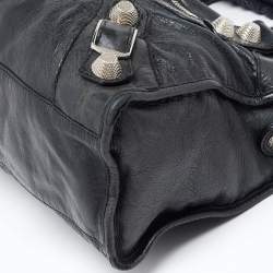 Pre Owned Balenciaga Deep Green Leather GSH Classic City Bag