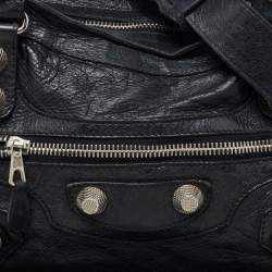 Pre Owned Balenciaga Deep Green Leather GSH Classic City Bag
