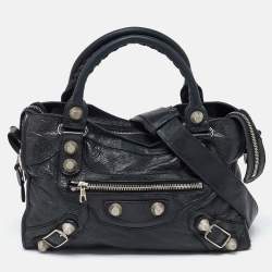 Pre Owned Balenciaga Deep Green Leather GSH Classic City Bag