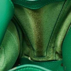 مملوكة مسبقًا Balenciaga Green Leather Mini Papier A4 Tote