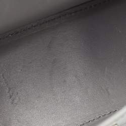 Pre Owned Balenciaga Grey Croc Embossed Leather XS Hourglass Top Handle Bag