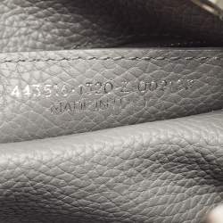 Pre Owned Balenciaga Grey Leather Blackout City Tote