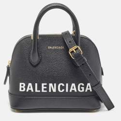 Pre Owned Balenciaga Black Leather XS Ville Satchel