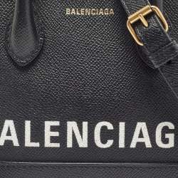 Pre Owned Balenciaga Black Leather XS Ville Satchel