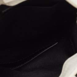 Pre Owned Balenciaga White Logo Shopping Phone Holder Crossbody Bag 