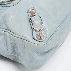 مملوكة مسبقًا Balenciaga Blue Leather Classic Hip Crossbody Bag