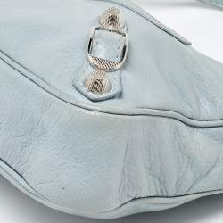 مملوكة مسبقًا Balenciaga Blue Leather Classic Hip Crossbody Bag