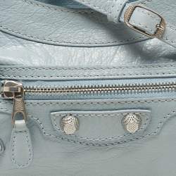 مملوكة مسبقًا Balenciaga Blue Leather Classic Hip Crossbody Bag