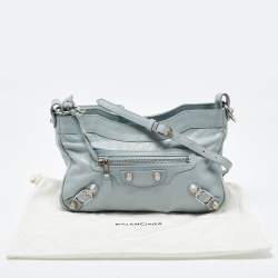 مملوكة مسبقًا Balenciaga Blue Leather Classic Hip Crossbody Bag