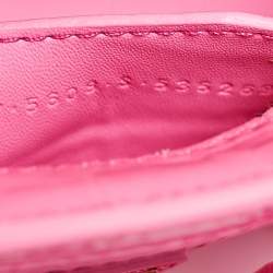 Pre Owned Balenciaga Pink Croc Embossed Leather Nano Neo Classic Tote