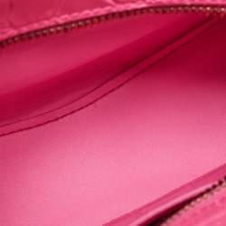 Pre Owned Balenciaga Pink Croc Embossed Leather Nano Neo Classic Tote