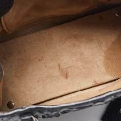 مملوكة مسبقًا Balenciaga Black Python Mini Papier A4 Tote