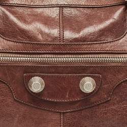 Pre Owned Balenciaga Brown Leather SGH Giant Work Bag