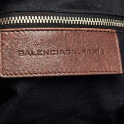 Pre Owned Balenciaga Brown Leather SGH Giant Work Bag